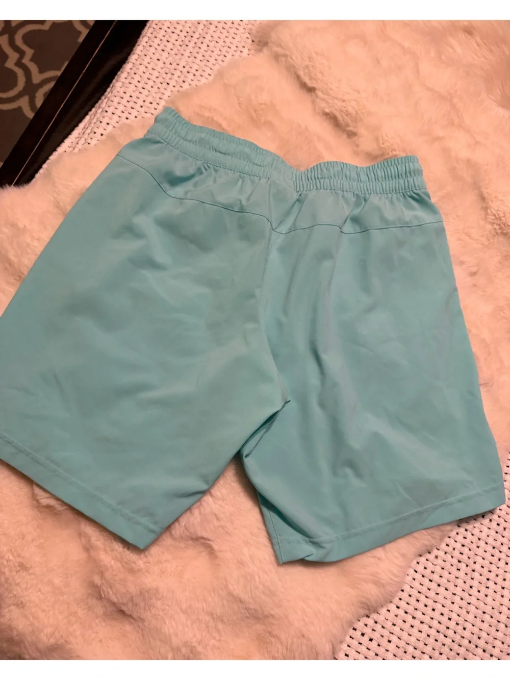 Men’s Reebok Teal Elastic-Waist Swim & Athletic Shorts•S
